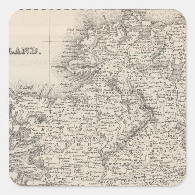 Ireland 14 square sticker (Front)
