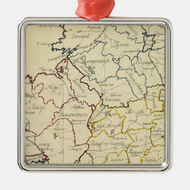 Ireland 21 metal tree decoration (Front)