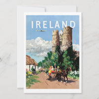 Ireland Air Travel 5x7 Big Postcard