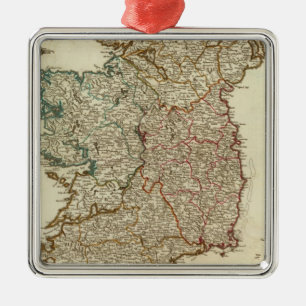 Ireland and England Metal Tree Decoration