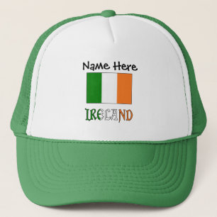 Ireland and Irish Flag Personalised Trucker Hat