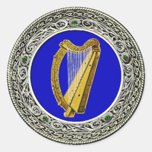 Ireland Arms Classic Round Sticker