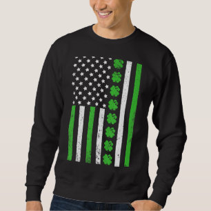 Ireland Bowling Sport Usa Flag Shamrock St Patrick Sweatshirt