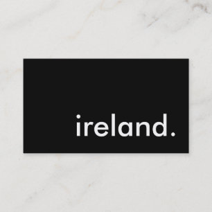 ireland. business card