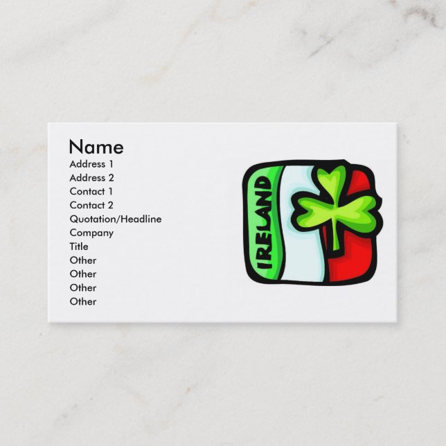 Ireland Business Card (Front)