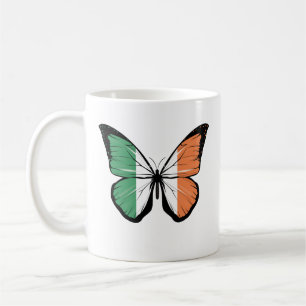 Ireland Butterfly Flag  Coffee Mug