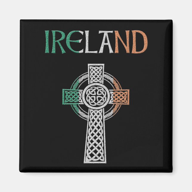 Ireland Celtic Cross Magnet (Front)