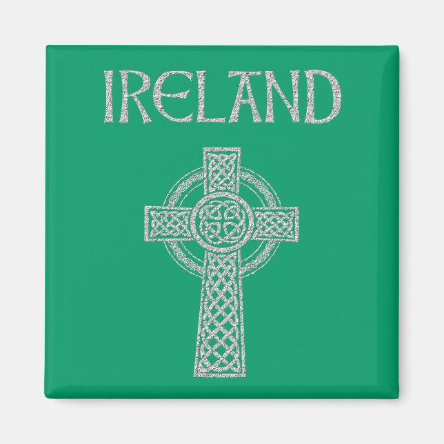Ireland Celtic Cross Magnet (Front)