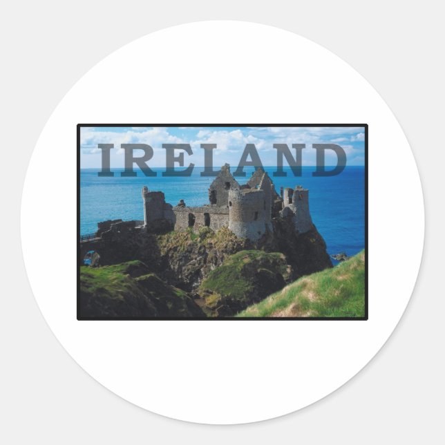 Ireland Classic Round Sticker (Front)