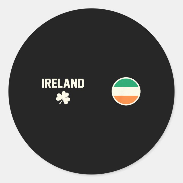 Ireland  classic round sticker (Front)