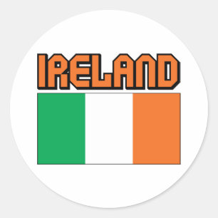 Ireland Classic Round Sticker