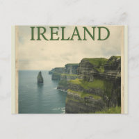 Ireland Cliffs of Moher Vintage Travel