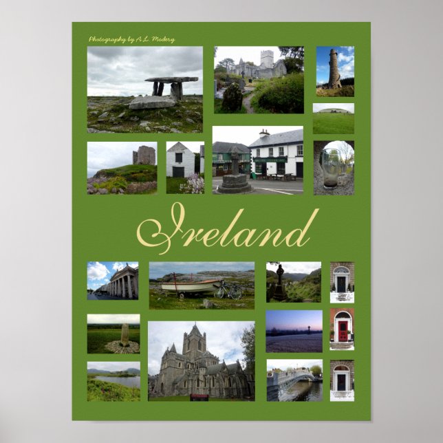 Ireland Collage (Portrait) Poster (Front)