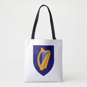 Ireland country coat arms symbol emblem lyre lira  tote bag