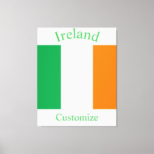 Ireland Country Flag Thunder_Cove Canvas Print