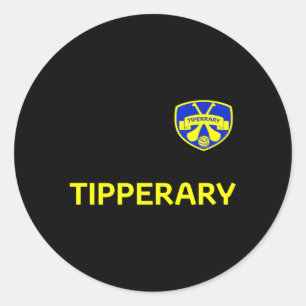 Ireland County Tipperary Football And Hurling Classic Round Sticker