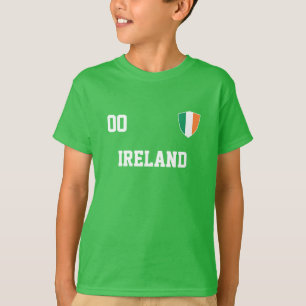 Ireland Custom Name & Number Football Kids Jersey T-Shirt