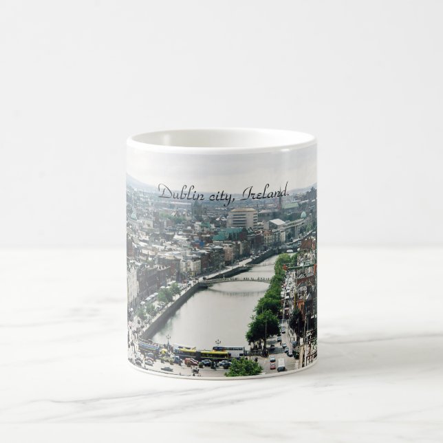 Ireland Dublin city skyline Coffee Mug (Center)