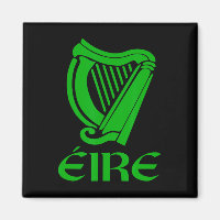 Ireland Eire Eireann Irish Pride Gaelic Harp St Pa