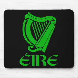 Ireland Eire Eireann Irish Pride Gaelic Harp St Pa Mouse Pad