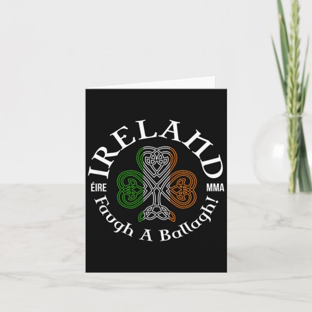 Ireland Éire MMA Faugh a Ballagh Card (Front)