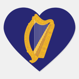 ireland emblem heart sticker