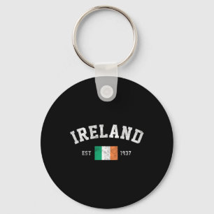 Ireland Est. 1937 Irish Flag Independence Day For Key Ring