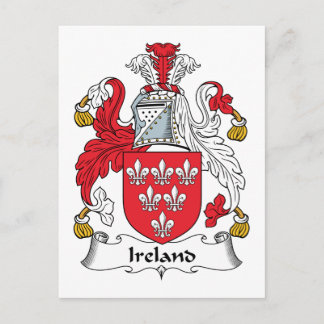 Ireland Family Crest Postcard