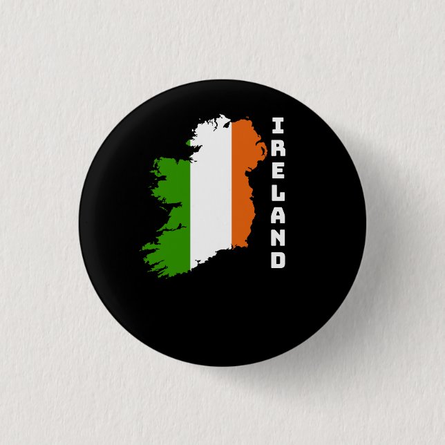 Ireland Flag 3 Cm Round Badge (Front)