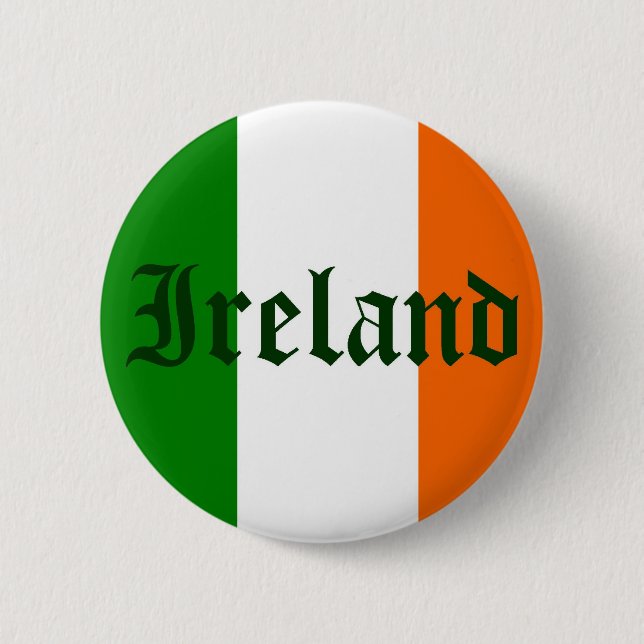 Ireland Flag 6 Cm Round Badge (Front)