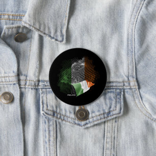 Ireland flag 7.5 cm round badge