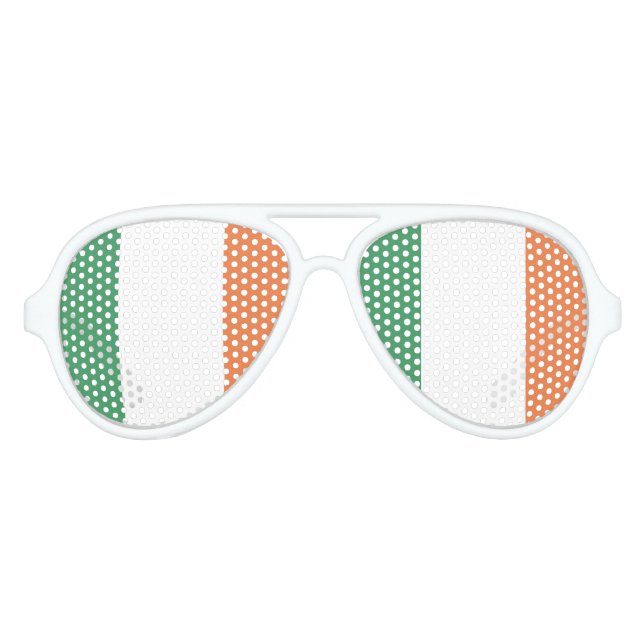 Ireland Flag Aviator Sunglasses (Front)