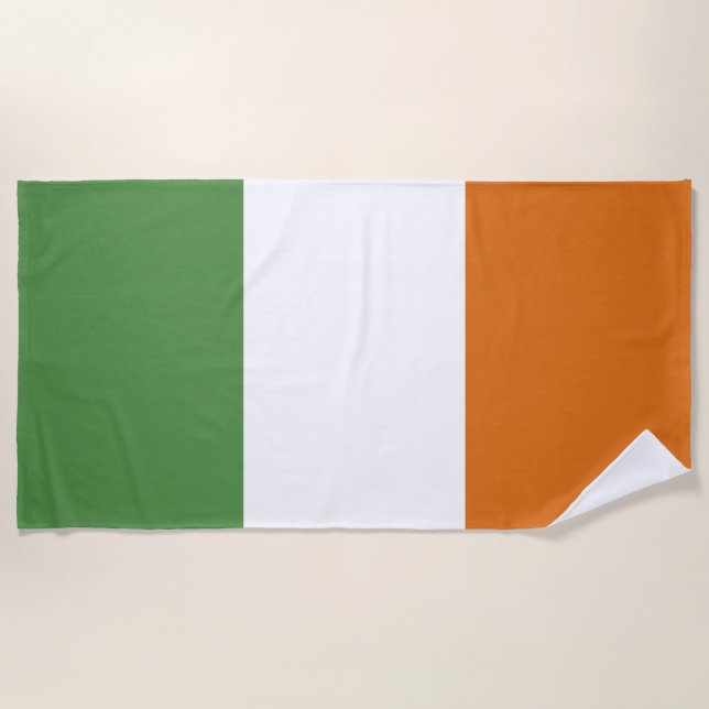 Ireland flag beach towel (Front)