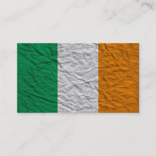 ireland flag business card