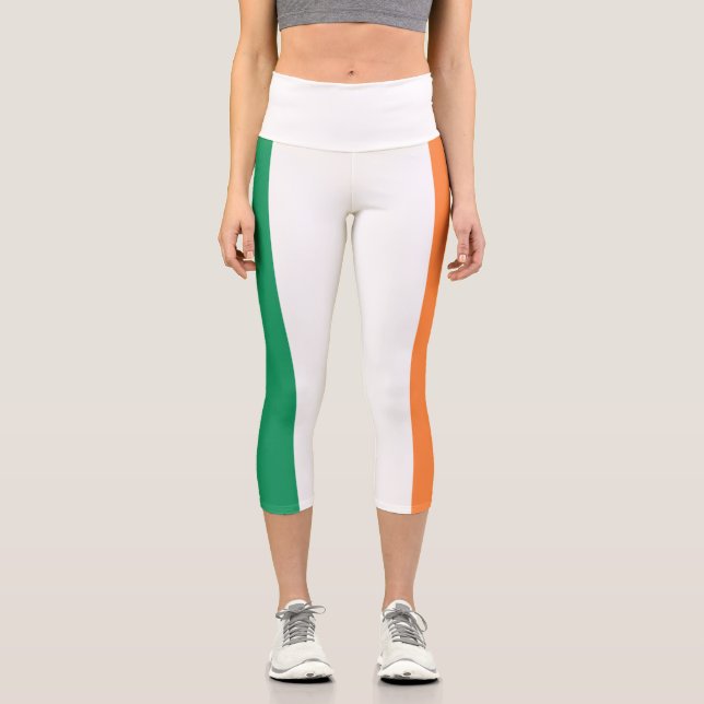Ireland Flag Capri Leggings (Front)