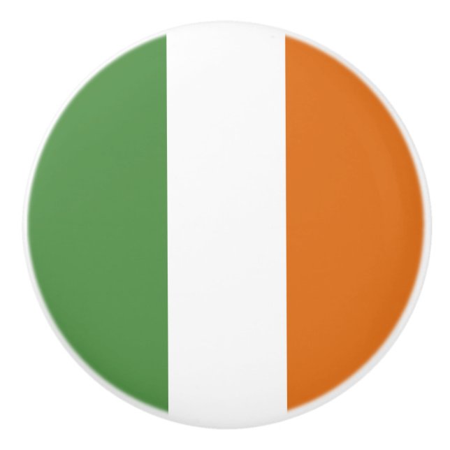 Ireland flag ceramic knob (Front)