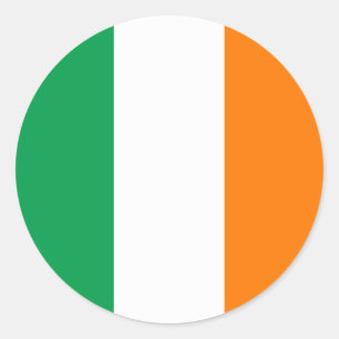 Ireland Flag Classic Round Sticker