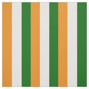 Ireland flag colour, Orange, white, green Fabric