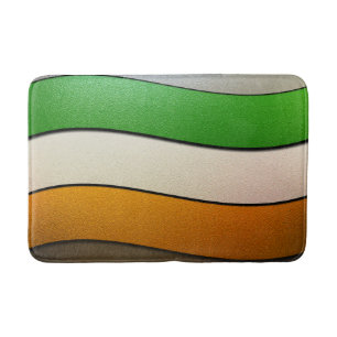 Ireland Flag Colours-Chrome by Shirley Taylor Bath Mat