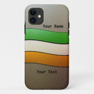 Ireland Flag Colours-Chrome by Shirley Taylor Case-Mate iPhone Case