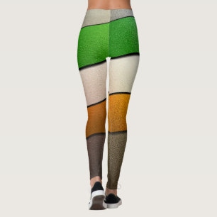 Ireland Flag Colours-Chrome by Shirley Taylor Leggings