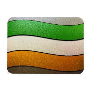 Ireland Flag Colours-Chrome by Shirley Taylor Magnet