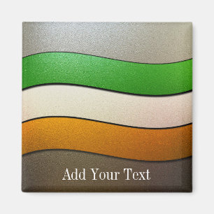 Ireland Flag Colours-Chrome by Shirley Taylor Magnet