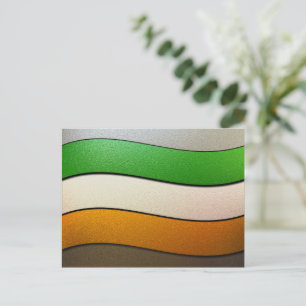 Ireland Flag Colours-Chrome by Shirley Taylor Postcard
