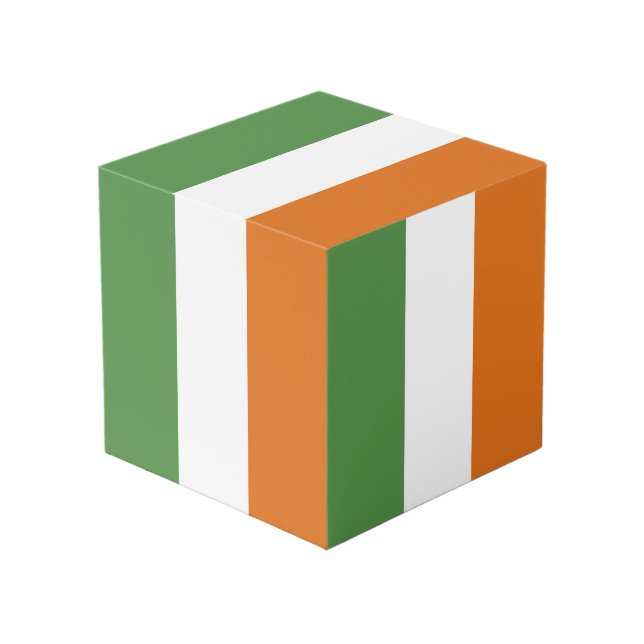 Ireland flag cube (Front Angled)