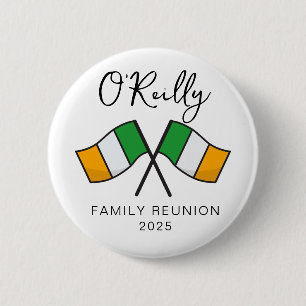 Ireland Flag Family Reunion  6 Cm Round Badge