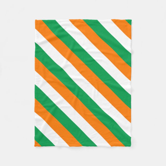 ireland-Flag Fleece Blanket (Front)