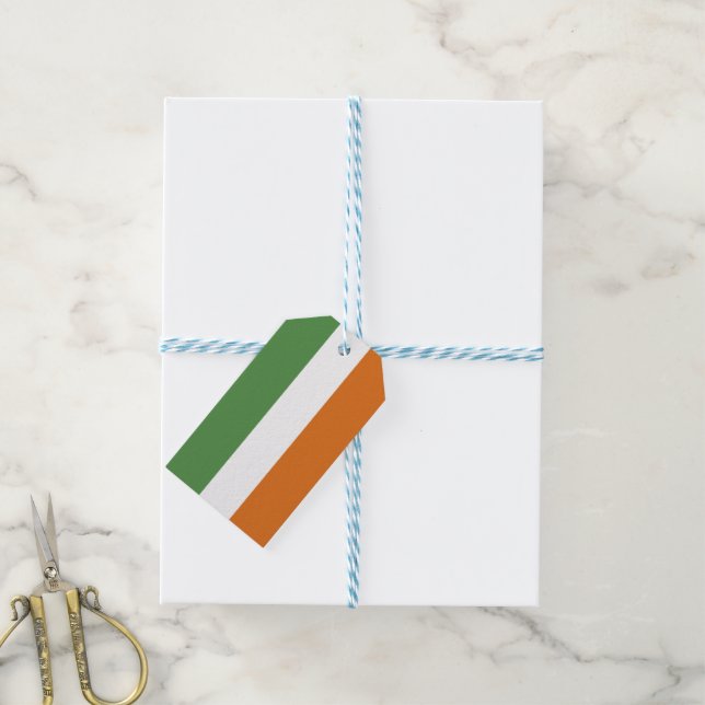 Ireland flag gift tags (With Twine)