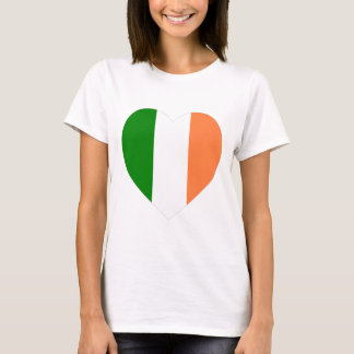 Ireland Flag Heart T-Shirt