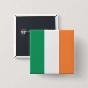 Ireland Flag: Irish Banner, Free UK 15 Cm Square Badge